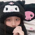 thumbnail image 1 of Bufanda de Anime Sanrios Girl para mujer, gorro Kuromi, guantes de una pieza, Cinnamoroll Plus, terciopelo, mantiene el calor, regalo de Navidad LIUWENJING unisex, 1 of 2