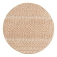 thumbnail image 2 of Unique Loom Outdoor Trellis Textured Collection Area Rug - Osage (4' Round Beige), 2 of 6