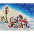 thumbnail image 2 of Cuadros Decorativos Cuadro de Navidad de pingüino de taladro redondo completo de pintura de diamante DIY 5D (B6194) DQrwqpou Nuevos Originales, 2 of 9