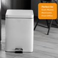 thumbnail image 6 of McKesson Trash Can, Stainless Steel with Enamel Finish - 5 Gallons, White, 1 Ct, 6 of 10