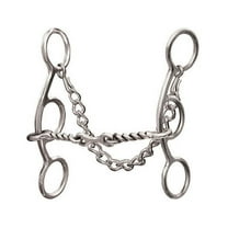 Professional Choice Futurity 3 Pc Twisted Wire Mouth Horse Bit 5.5 Inch Chain