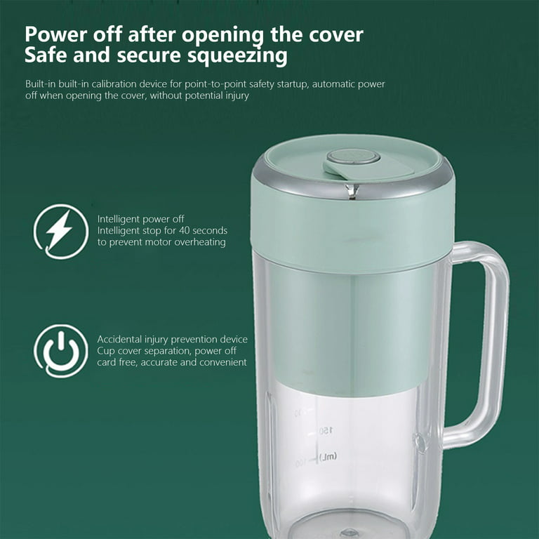 Portable Electric Automatic Juicer, Personal Size Blender Shakes