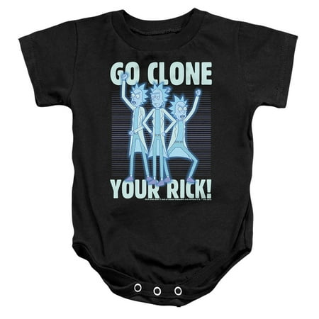 

Rick And Morty Go Clone Your Rick Unisex Infant Snap Suit for Baby (18 Months) Black