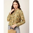 thumbnail image 6 of Moomaya Printed Women Top Long Puffed Sleeves Casual Viscose Tunic Top, 6 of 8