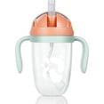 thumbnail image 1 of Vaso para bebés de más de 8 meses, vaso para bebés | 300 ml | pajita con peso y asas de fácil agarre, biberón con tapa abatible, vaso de entrenamiento para beber de forma independiente, antiderrames., 1 of 5