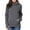 Dark Gray, variant on Nrmvnmi Women's Nursing Hoodie Sweatshirt High Collar Long Sleeves Breastfeeding Maternity Tops Casual Clothes Solid Color Lightweight Pullover With Pockets Loose Fit Basic Hooded