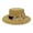 Khaki, variant on Embroidered Flower Fedora Hat for Women's Felt Hat Flat Hat Jazz Cap