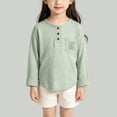 thumbnail image 2 of JFOPQVSM Toddler Long Sleeved Cotton T Shirt Trendy Loose Fit for Girls and Boys Base Layer All Year Round (2-14Y), 2 of 7