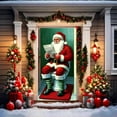 thumbnail image 6 of YIKA Christmas Door Cover Decoration Christmas Door Cover Door Hanging Party Decoration Door Cover Tapestry Christmas Decorations G, 6 of 9