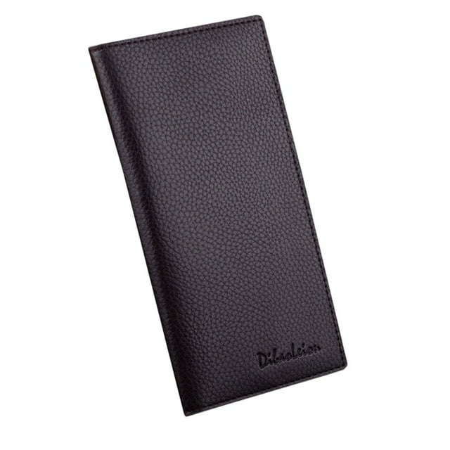 Business Mens Leather Wallets Bifold Long Clutch Credit Card Coin Holder Purse