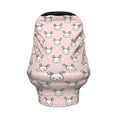 thumbnail image 2 of Haiem Cute Rabbit Baby Nursing Cover & Nursing Poncho - Multi Use Cover for Baby Car Seat Canopy, Stroller Cover, 360°Full Privacy Breastfeeding Coverage, 2 of 9