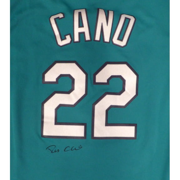 Seattle Mariners Robinson Cano Autographed Teal Majestic Jersey PSA/DNA #6A27284