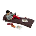thumbnail image 3 of Abstract Floor Pillow Lounger Cover, Rose Swirls Ivy Plants Dark Mysterious Forest Themed Pattern, Nap Mat Printed Fabric Case for 5 Pillows, 88" x 36", Charcoal Grey Ruby, by Ambesonne, 3 of 5