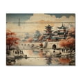 thumbnail image 3 of Designart "Silk Road China Art painting VI" China Art Print on Natural Pine Wood, 3 of 5
