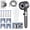 Gray, variant on High Pressure Filtered Shower Head with 59-inch Hose, 4 Filter Cartridges and Wall Holder, 4 Water Modes, on/off Switch, Gray