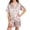 ZA-Pink-satin pajamas sets, variant on MKOSPLRT 5-16Y Satin Striped PJS Set Short Sleeve Turndown Collar Top Casual Shorts 2 Piece Outfit Lightweight Silky Loungewear Sleepwear
