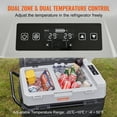 thumbnail image 5 of VEVOR Car Refrigerator 40Qt, 12v Portable Freezer with  Dual Zone, 12/24V DC & 110-240V AC Electric Cooler with -4℉-50℉ Cooling Range, for Car Truck Vehicle RV Boat Outdoor & Home use, 5 of 9
