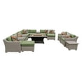 thumbnail image 3 of TK Classics Coast 17 Piece Wicker Patio Furniture Set with Fire Pit Table, 3 of 11