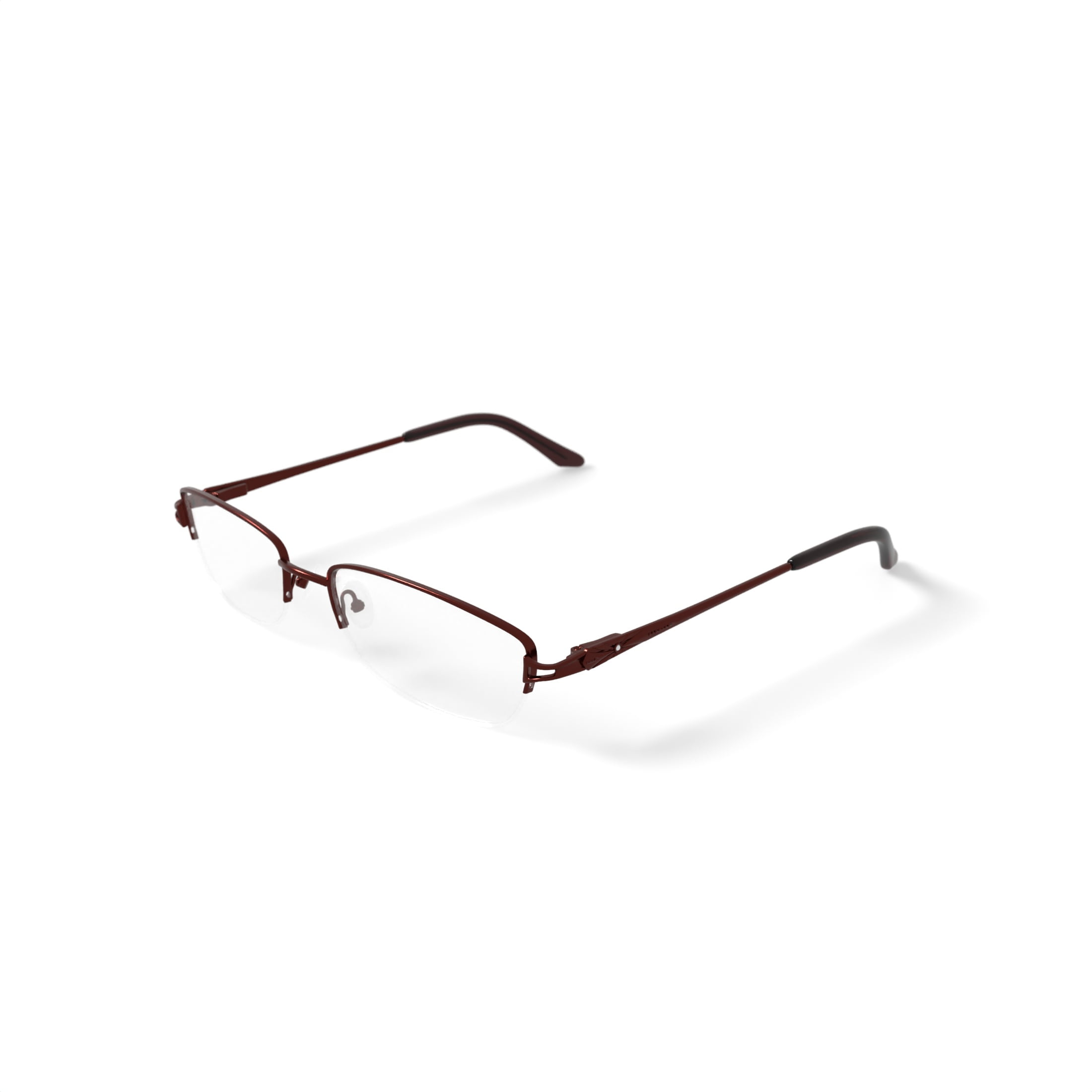 Christie Brinkley Women's Auspicious Rectangular Prescription Eyeglasses with Case, Brown