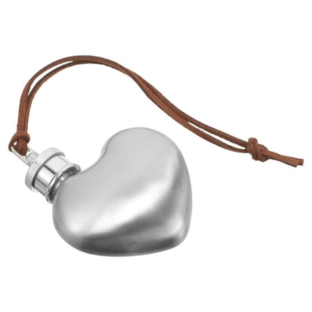 EXHUMKY Heart Shaped Stainless Steel Portable Hip Flask - Travel Bottle