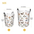 thumbnail image 3 of Sikiie Snake Print Round Dirty Clothes Basket, Waterproof Standing Foldable Storage Basket, for Laundry Room, Bedroom, Bathroom Storage-Medium, 3 of 6