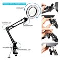 thumbnail image 5 of 10X Magnifying Glass with Light and Clamp 3 Color Modes 10 Brightness Adjustable Magnifying Desk Lam, 5 of 5