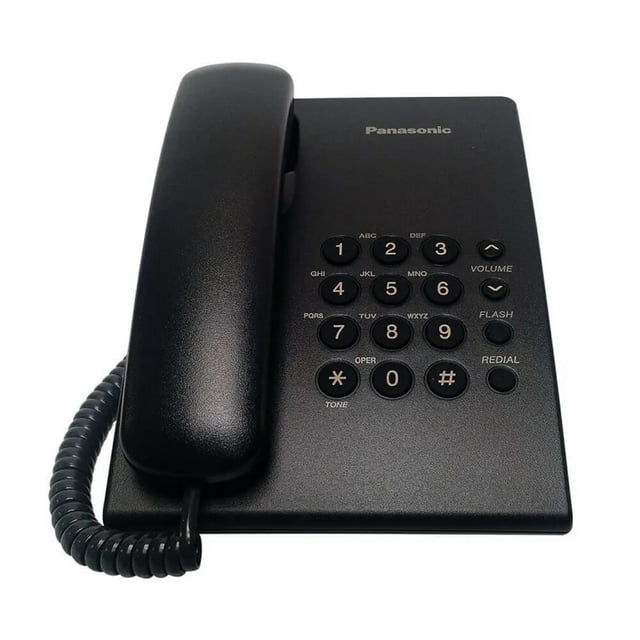 Teléfono Fijo Panasonic KX-TS500MEB Negro