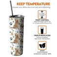 thumbnail image 6 of 20oz Golden Retriever Skinny Tumblers Stainless Steel Tumbler with Lid and Straw,Vacuum Insulated Double Wall Travel Tumbler Cups with Cleaning Brush for Coffee,Tea, 6 of 6
