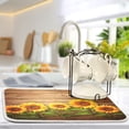 thumbnail image 5 of Sunflowers Dish Drying Mat Microfiber Kitchen Mats Large Counter Absorbent Dish Pad Drainer Rack 16"x18", 5 of 7