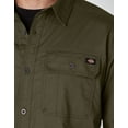 thumbnail image 4 of Dickies Men's Flex Ripstop Long Sleeve Shirt, Military Green, M, 4 of 4