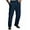 A-Navy599, variant on Mens Pants High Waist Front Pleat Straight Long Pants Lightweight Smart Casual Work Pants