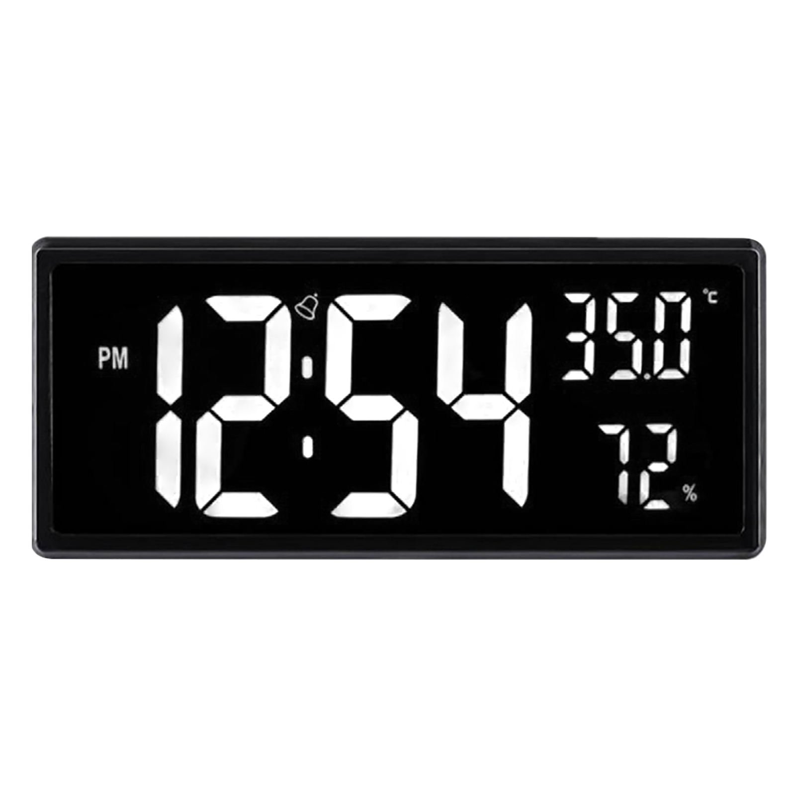 Bedside Digital Clock Date With Temperature Large Display For Bedroom
