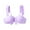 Purple, variant on Women's Sea of Love Ruffle Bikini Top, Adjustable, Tie Back, Swimwear Separates for Women (Purple, L)