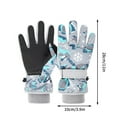 thumbnail image 2 of Sales! Anckoeil Ski Equipment Kids Ski Snow Gloves Winter Cold Weather Windproof Warm Snowboard Sport Mittens For Boys Girls, 2 of 4