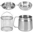 thumbnail image 1 of Large Capacity 304 Stainless Steel Multipurpose Oil Filter Pot Kitchen Fryer Filtration Container, 1 of 8