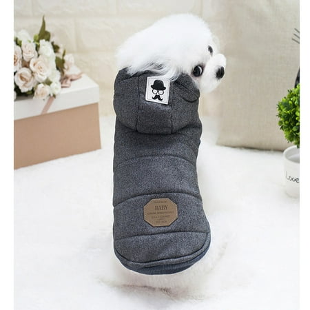 HOT Puppy Pet Dog Cat Clothes Hoodie Winter Warm Sweater Coat Costume Apparel