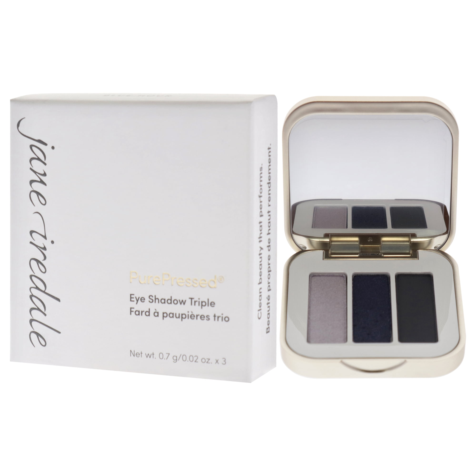 Jane Iredale PurePressed Eyeshadow Triple - Blue Hour , 0.06 oz Eye Shadow