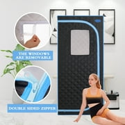 Cheelom Home Sauna,Portable Full Body Steam Sauna Tent Box Spa With Sauna black