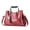 Watermelon Red, variant on Handbags for Women Leather Shopping Party Tote Purse Large Capacity Shoulder Crossbody Bag Black