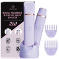 thumbnail image 1 of Recortadora de bikini eléctrica VG VOGCREST 2 en 1 para el cuerpo, color morado, 1 of 8
