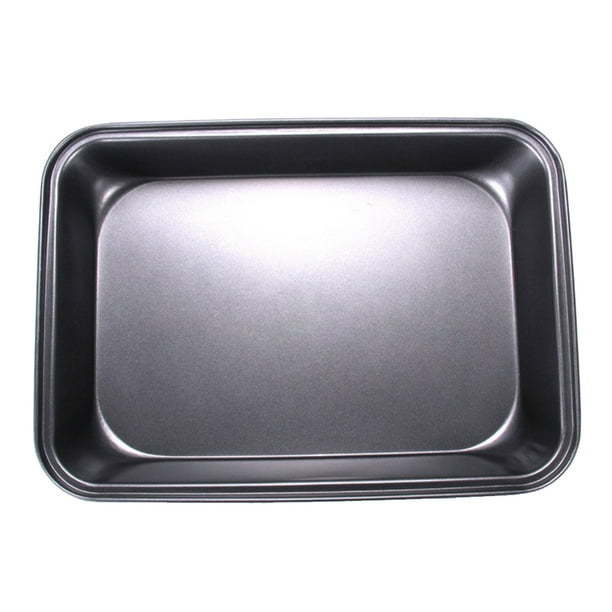 Inteprter Molde de pastel de acero al carbono, antiadherente, forma Rectangular profunda, pan, galletas, bandeja para hornear, horno microondas, Herramientas y accesorios para hornear S/30 CM * 20 CM