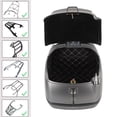 thumbnail image 4 of 38L Motorcycle Top Box, Waterproofing Universal Fit with Key Lock, Base Plate Motorcycle Luggage Trunk Tail Storage Carrier Case for Helmet Gloves, 4 of 7
