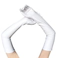 thumbnail image 2 of Guantes largos,Guantes largos de charol para mujer de 21 pulgadas,Guantes de ópera elásticos de PU con mangas hasta el codo,Guantes de completo para disfraces,Accesorios para disfraces, 2 of 8