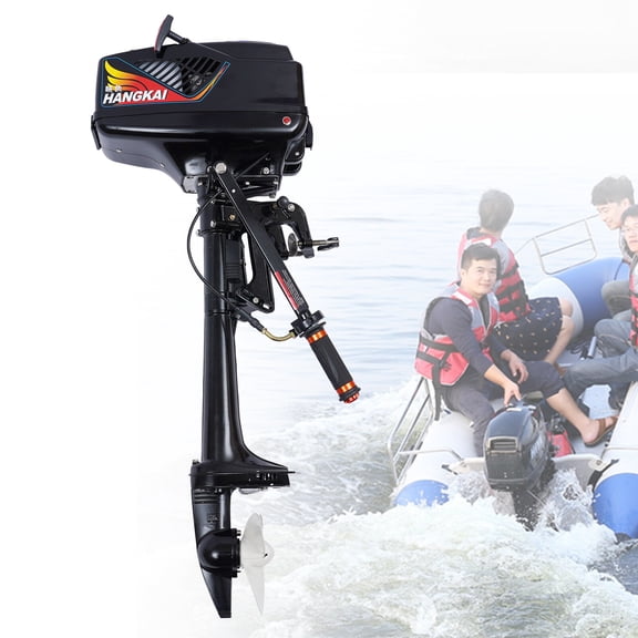 PEAKORA2-Stroke 3.6HP Gas Trolling Motor Water Cooling CDI Ignition Boat Engine HANGKAI