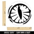 thumbnail image 2 of Cat Eye Self-Inking Rubber Stamp Ink Stamper - Orange Ink - Mini 1/2 Inch, 2 of 7