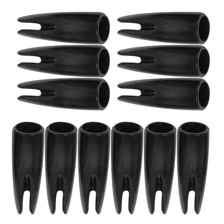 WEAVILUX Arrow Tail Protectors Durable Black Plastic for Protection Outdoor Hunting Accessories 50Pcs