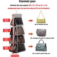 thumbnail image 2 of Organizador de bolsos para colgar, 8 bolsillos, tela Oxford, plegable y universal, para armario familiar y dormitorio., 2 of 5