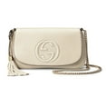 thumbnail image 6 of New Gucci Soho Disco Crossbody Flap Ivory Signature Collection Gold Chain, 6 of 7