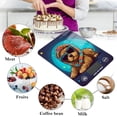 thumbnail image 4 of Dog Sunglasses Stars Food Scale Digital Kitchen Scale Waterproof Tempered Glass Tare Function 11 lb for Baking Cooking Meal Prep, 4 of 7