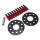 thumbnail image 3 of Hub Bore Wheel Adapter, 57.1mm Center Bore Hub Centric Wheel Spacer Kit Aleación De Aluminio 5x10 0/5x112 Con Perno De Bola Para Automóvil ZAQW Rojo, 3 of 8